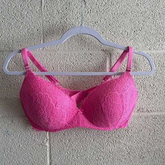 Victoria’s Secret Dream Angels Wicked Wireless Push-up Bra Size 36D Lace - Picture 3 of 5